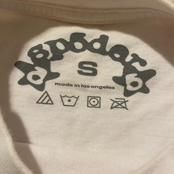 White and Red 'I Love Sp5der' Unisex T-Shirt - Picture 3 of 8